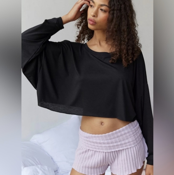 Urban Outfitters Tops - Urban Outfitters Out From Under Cozy Addison Cropped Tee
